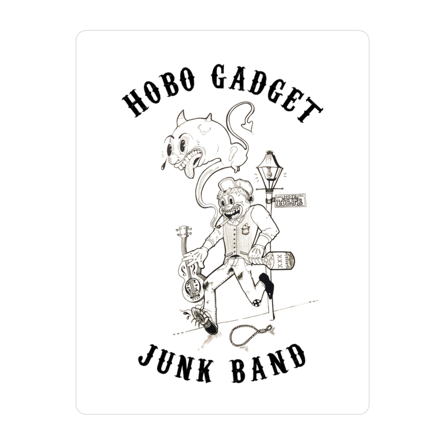 Hobo Gadget Junk Band Sticker